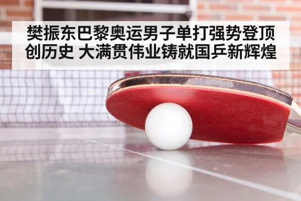 樊振东巴黎奥运男子单打强势登顶创历史 大满贯伟业铸就国乒新辉煌